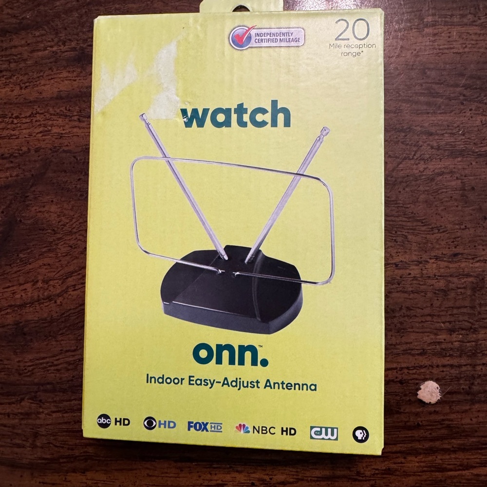 On Running Black Indoor Digital Antenna